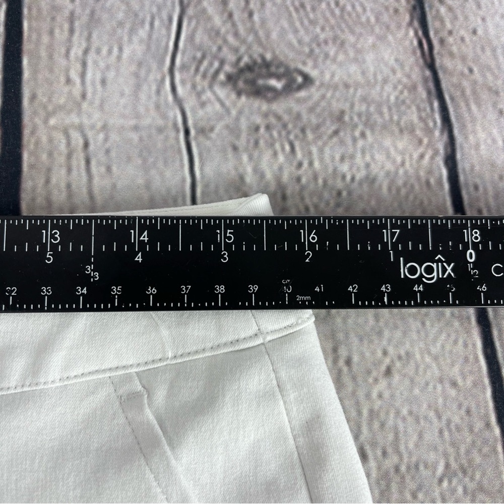 SPANX Flared‎ Pull-On Cropped Jeans Tummy Control Stretch Women’s Large White - Picture 9 of 12